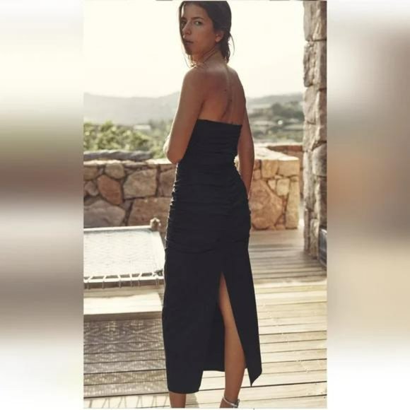 ZARA DRAPED MIDI DRESS - Picture 2 of 6